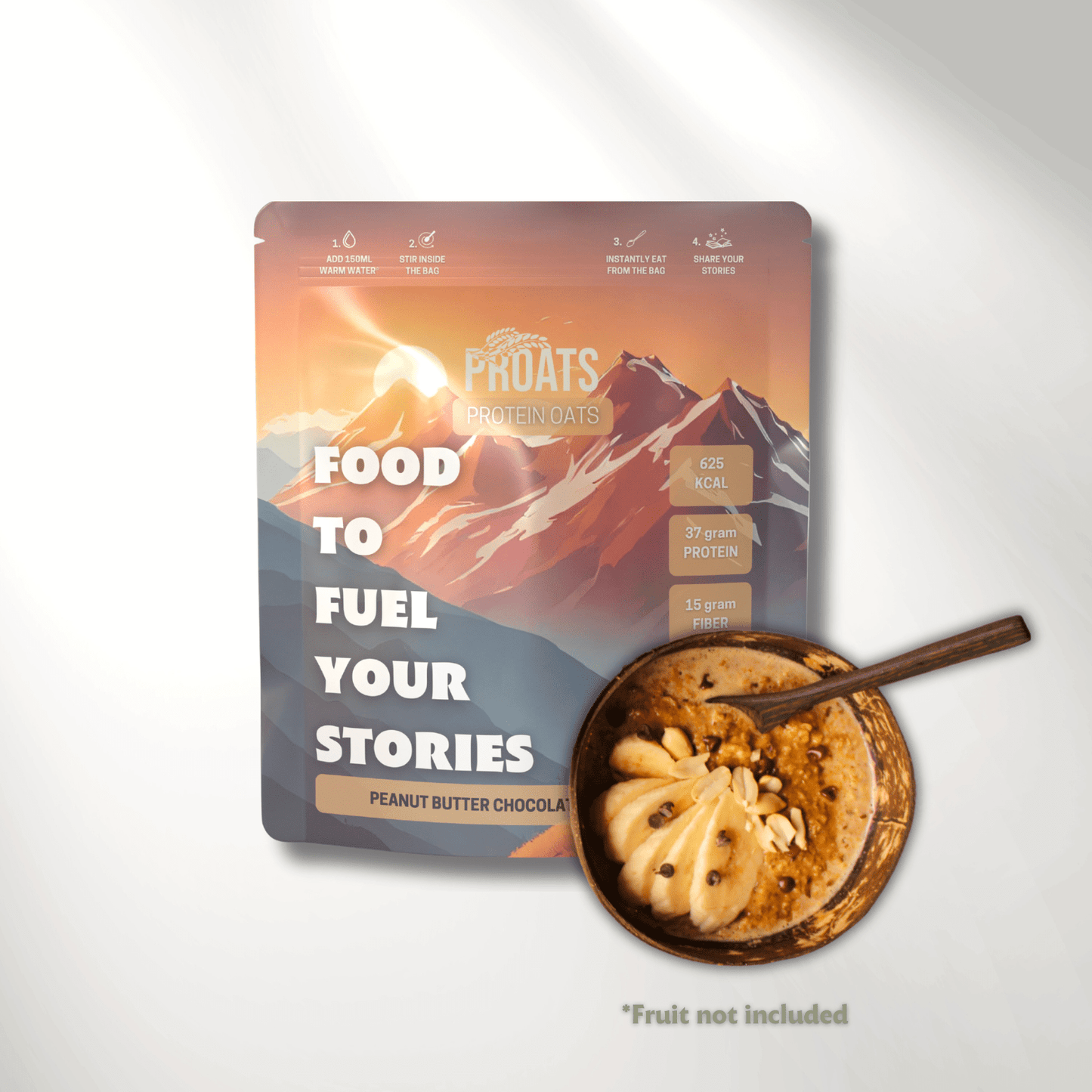 Peanut Butter Chocolate Oatmeal Expedition Breakfast - PROATS