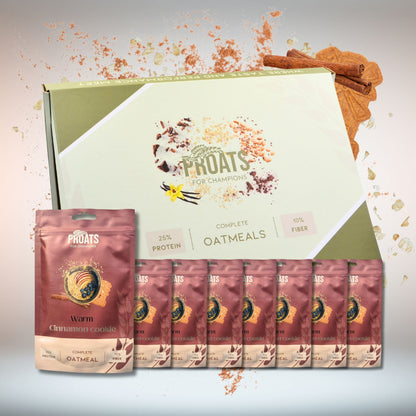 Portieverpakkingen Proteïne Oats Warm Cinnamon Cookie (75gram) - Havermout - PROATS